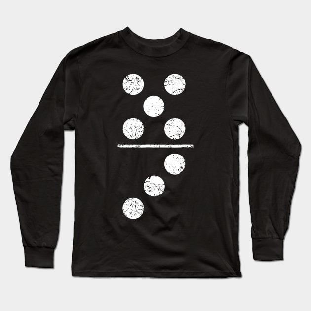 Domino Game Tile Pieces Group Family Matching Long Sleeve T-Shirt by TeeSky